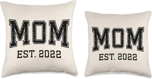 Miniatura 3 de Mom Est 2022 Custom Mom Personalized Mother’s Day Customized Throw Pillow