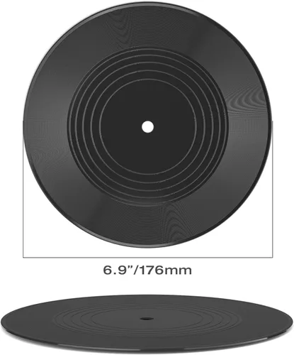 Miniatura 4 de Facmogu 12 piezas de discos de vinilo en blanco, discos de vinilo falsos de 7 pulgadas para decoración de pared estética, discos de hip hop rock