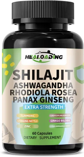 Miniatura 9 de Cápsulas de Shilajit del Himalaya: extracto purificado de Shilajit del Himalaya – Apoyo de energía natural y resistencia, vegano, sin OMG antiguo