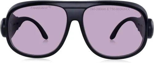 FreeMascot OD 5+ 190nm-380nm/750nm-860nm longitud de onda violeta y láser infrarrojo gafas de seguridad