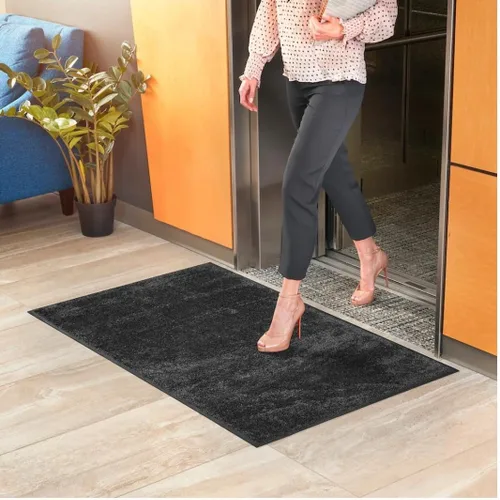 Consolidated Plastics Ultimate Mat - Fabricado en Estados Unidos, tapetes de entrada de negocios de grado comercial para zonas de alto tráfico, Gris