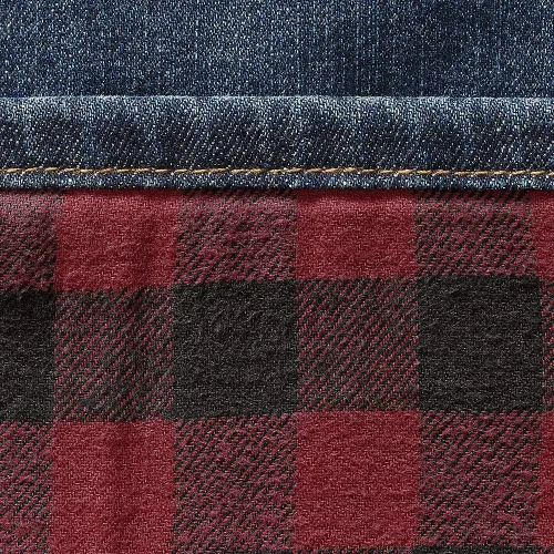 Miniatura 4 de Eddie Bauer Jeans flexibles con forro de franela para hombre, ajuste recto