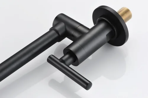 Miniatura 6 de SUMERAIN Grifo de llenado de ollas de montaje en pared, grifo de cocina de bronce aceitado, oscilación de doble articulación y palancas de cierre