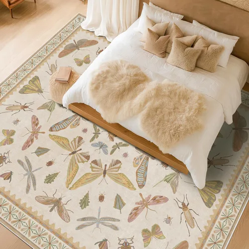 Miniatura 145 de Hazo Haus Alfombra de Baño Bohemia Lavable 2x3, Alfombras Pequeñas para Cocina, Tocador, Puerta Principal Entrada Interior, Antideslizante Pelo Bajo
