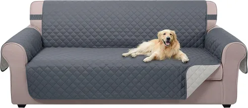 Miniatura 18 de U-NICE HOME Funda de sofá reversible para perros con correas elásticas, resistente al agua, protector de muebles para mascotas, funda de sofá