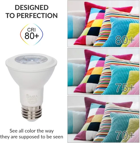 Miniatura 5 de Simba Lighting Bombilla LED PAR20 de 6 W 38 grados regulable (paquete de 6 unidades) para lata empotrada de interior, campana extractora y exterior
