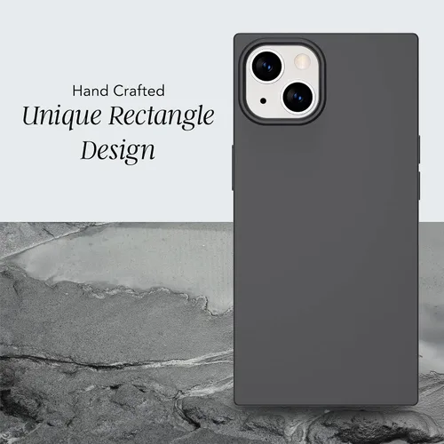 Miniatura 4 de COCOMII Funda rectangular para iPhone 14 Plus/15 Plus, silicona gris mate 2-Tinware Gris