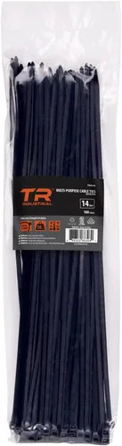 Miniatura 12 de Cable lazos multiuso TR Industrial TR88301 (100 piezas), 4 pulgadas, negro