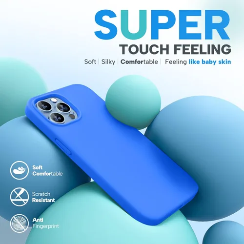 Miniatura 2 de Miracase - Funda diseñada para iPhone 13 Pro Max con protector de pantalla, [forro de microfibra suave antiarañazos], funda protectora de silicona