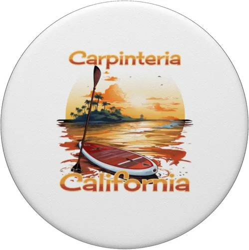 Miniatura 3 de Carpinteria California SUP Stand Up Paddle Board PopSockets Standard PopGrip