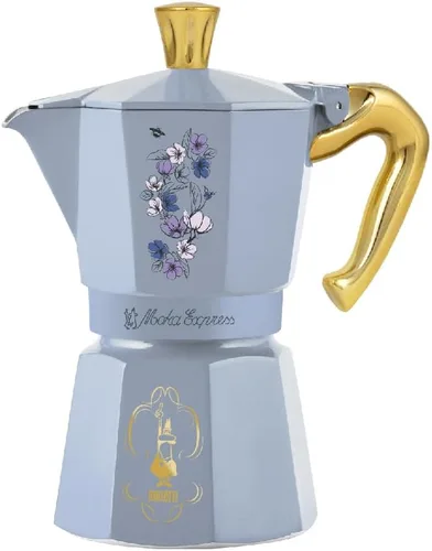 Miniatura 2 de Bialetti Moka Express Bridgerton: icónica máquina de café espresso para estufa - Licencia oficial de Netflix, 6 tazas (6 oz.), Aluminio