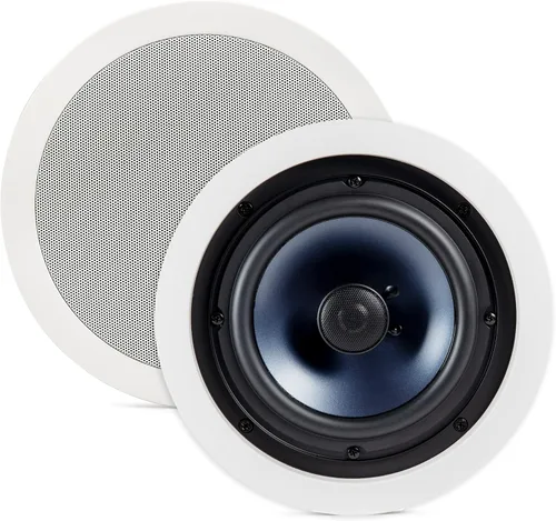 Polk Audio RC60i - Altavoces redondos de 6.5 pulgadas de alta calidad de 2 vías (par), perfectos para colocación húmeda y húmeda en interiores y