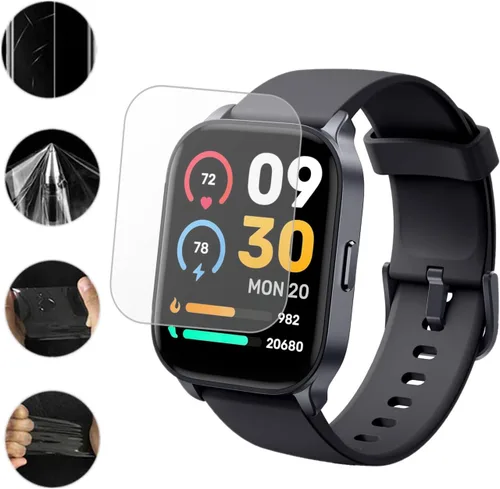 Miniatura 4 de Protector de pantalla compatible con TOOBUR IDW17 Smart Watch 2.01 (paquete de 6) película suave de TPU transparente, compatible con OCTANDRA