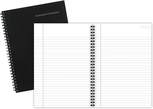 Miniatura 4 de Cambridge Cuaderno limitado, paquete de 6 cuadernos negros, con rayas legales, cuaderno profesional de negocios, 80 hojas, diario de oficina