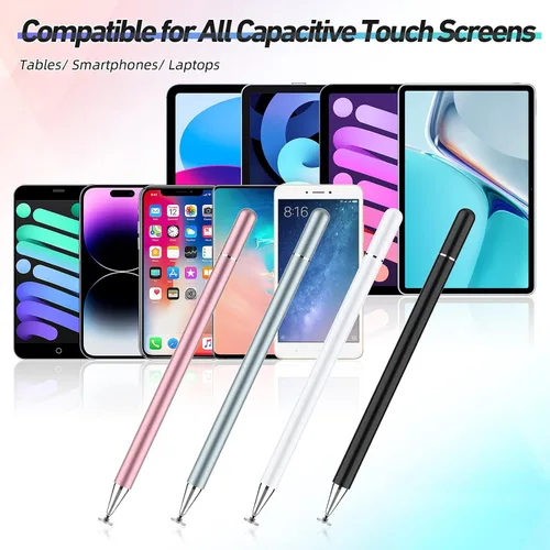 Miniatura 5 de Lápiz capacitivo para pantalla táctil, paquete de 4 lápices capacitivos universales para iPad pro/iPhone/tabletas Android y todas las pantallas