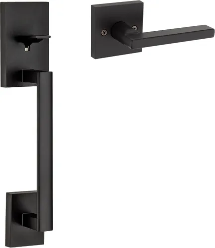 Miniatura 7 de Kwikset Halo - Cerradura de puerta inteligente con huella dactilar, con asa, cerrojo electrónico contemporáneo de entrada sin llave, no requiere