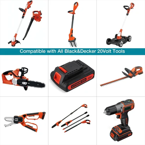 Miniatura 2 de LBXR20 20V 4.0Ah Reemplazo para batería de litio Black and Decker 20V Max LB20 LBX20 LBXR20-OPE LBXR2020-OPE LBXR20B-2 LST220 LST300 20-Volt Max