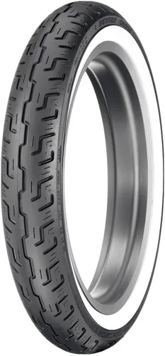 Dunlop Neumático delantero de motocicleta D401 100/90-19 (57H) de pared blanca ancha - Compatible con: BMW F650 1997-1999