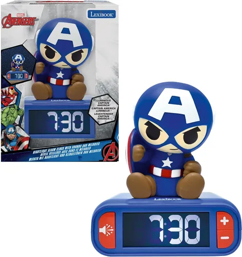 Miniatura 30 de Lexibook - Reloj despertador de dinosaurio con luz nocturna, para niños y niñas, con función de repetición, azul/verde - RL800DINO
