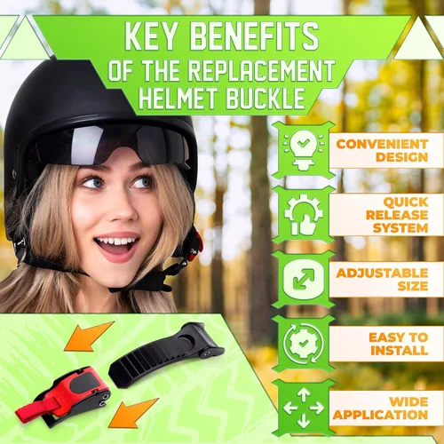 Miniatura 4 de 3 hebillas de casco de liberación rápida para correas de hasta 0.77 pulgadas de ancho, resistente a la intemperie, kit de hebilla de liberación