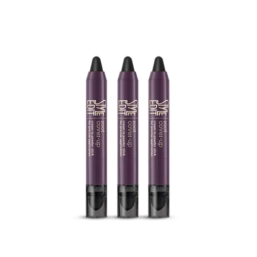 Miniatura 10 de Style Edit Barra de Retoque de Raíz para Cobertura de Cabello Gris y Marrón Oscuro, Color Temporal de Cabello, Bolígrafo de Esponja de Sombreado