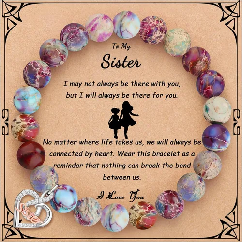 Regalo único para mujer, regalo significativo para hija, nieta, joyería colorida para mujer, regalo para mamá, esposa, hermana, abuela, tía