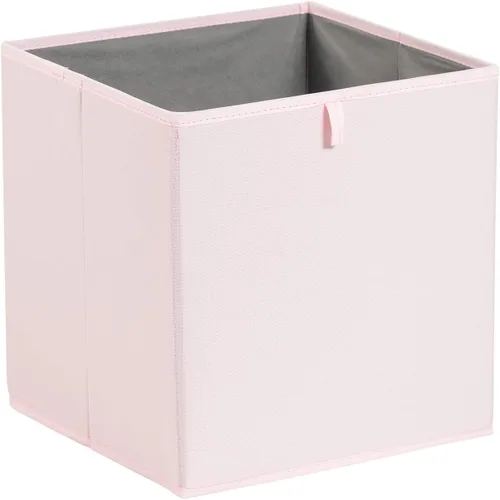 Miniatura 3 de Amazon Basics Contenedores organizadores de cubos, cestas de almacenamiento plegables para estantes, rosa peonía, paquete de 6, 13 x 15 x 13 pulgadas