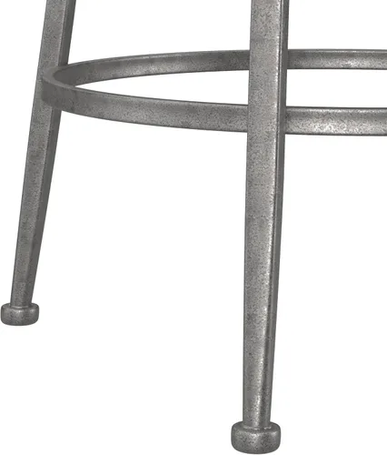 Miniatura 8 de Hillsdale Stewart Taburete giratorio para interiores y exteriores, peltre envejecido
