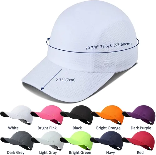 Miniatura 6 de GADIEMKENSD Gorra de correr para mujer Race Day - Excelente ventilación, ligera, reflectante de seguridad