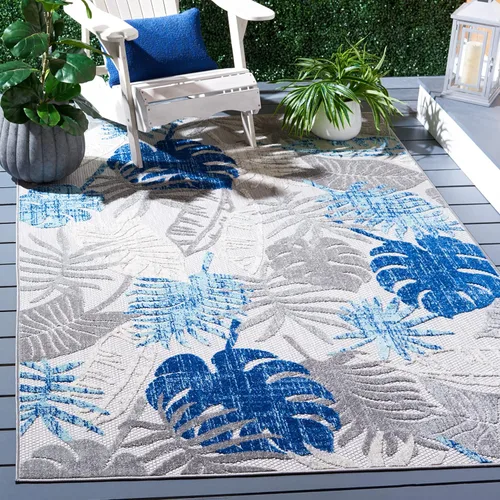 Miniatura 7 de SAFAVIEH Alfombra lavable para exteriores, colección Cabana - Alfombra de pasillo de 2 x 4 pies, color crema y rojo, no desprende pelusa y fácil
