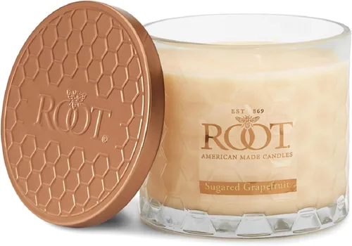 Miniatura 30 de Root Candles Velas perfumadas de cera de abeja Veriglass Premium, hechas a mano, mezcla de cera de abeja en panal, tamaño grande, vainilla francesa