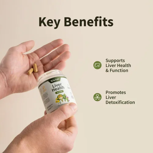 Miniatura 3 de Snap Supplements Salud del hígado y desintoxicación - Suplemento de cardo mariano que apoya la salud saludable del hígado y la digestiva, 60