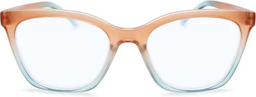 Gafas de lectura de dos tonos azul de gran tamaño para mujer, para lucir elegante, marcos de anteojos de lectura de gran tamaño para mujer, anteojos