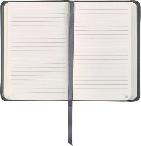 Miniatura 3 de Cuaderno de tapa dura clásico de escritura en piel, cierre elástico, páginas con rayas estrechas, colección Inspire