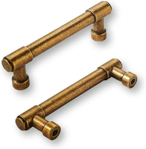 Miniatura 96 de khtumeware - Juego de 2 tiradores grandes para gabinete, diámetro 1-3/4 pulgadas, zinc resistente, para cajones, puertas y tocadores, color latón