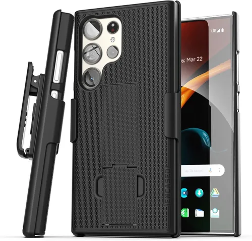 Miniatura 13 de DuraClip - Funda para Samsung Galaxy S22 con clip para cinturón, funda delgada con funda (S22)