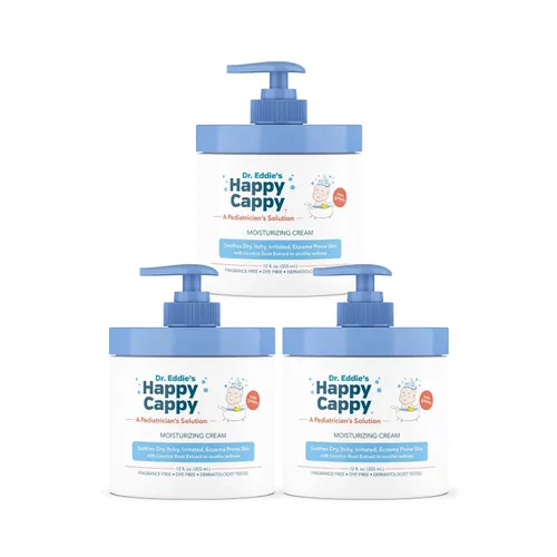 Miniatura 15 de Crema hidratante Happy Cappy – Crema para bebés con tendencia al eccema, loción para piel seca para bebés, niños pequeños y niños, formulada por