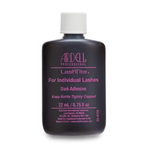Ardell LashTite - Adhesivo de pestañas oscuro para pestañas individuales, 0.75 onzas Negro