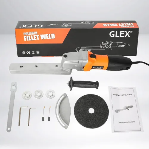 Miniatura 6 de GLEX Soporte de amoladora angular, brazo extendido, Amoladora eléctrica industrial de acero inoxidable, Lijadora, Uso general: Muelas, Cuchillas