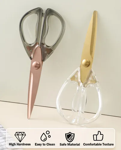 Miniatura 7 de Tijeras de cocina y tijeras afiladas, tijeras de cocina de 8.0 pulgadas, tijeras de cocina para carne y aves, aptas para lavavajillas, tijeras