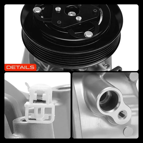 Miniatura 9 de A-Premium Compresor de aire acondicionado con embrague compatible con Mazda 2 2013-2014