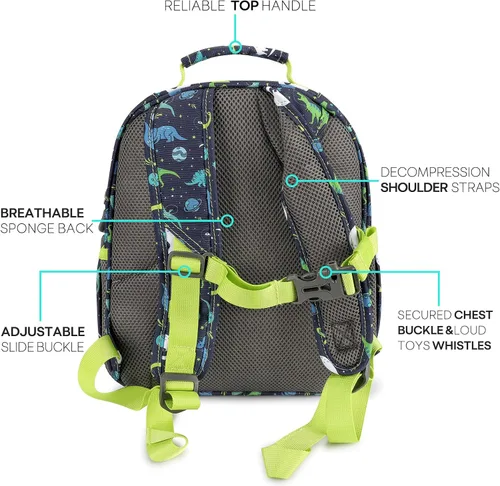 Miniatura 4 de mibasies Boys Backpack 5-8 Lightweight Kids Backpacks Boys - Boy Bookbag for Elementary School - Galaxy Dinosaur