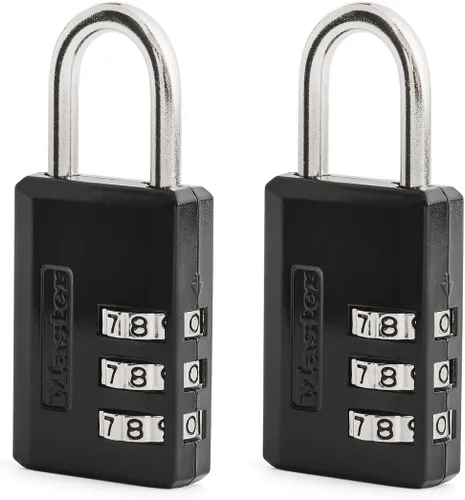 Miniatura 10 de Master Lock 120Q Candados anchos con llave, 3/4 pulgada, latón macizo, 4 unidades, 647D