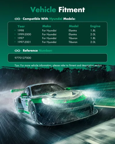 Miniatura 2 de SCITOO Compresor de CA Enfriamiento rápido para Hyundai para Elantra 1.8L para Elantra 2.0L para Tiburon 1.8L para Tiburon 2.0L 1998-2001 9770127000
