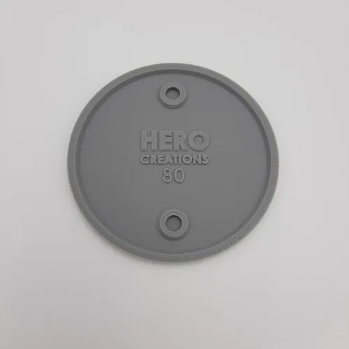 Miniatura 3 de Bases grises de plástico en miniatura - Circular, para juego de rol - Mesa de mesa - Wargames Tables (4 X 3.150 in (Prime))
