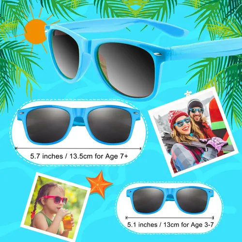 Miniatura 30 de Morcheiong Paquete de 12 lentes de sol de fiesta a granel para cumpleaños, fiesta de verano, bolsas de regalo, regalos