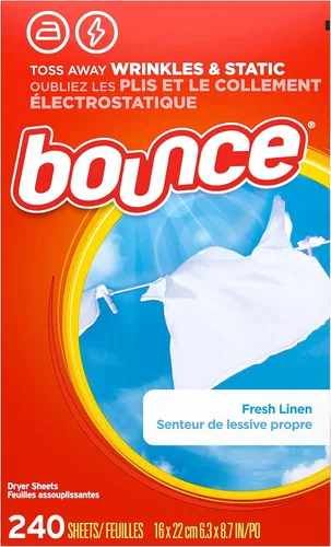 Miniatura 3 de Bounce - Suavizante de telas para secadora, paños de suavizante perfumado aroma lino fresco, 240
