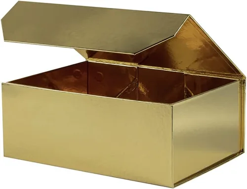 Miniatura 25 de Caja de regalo negra con tapa de 12 x 8 x 2.5 pulgadas, caja de regalo magnética para envolver, caja de regalo a granel para regalo, grano de malla
