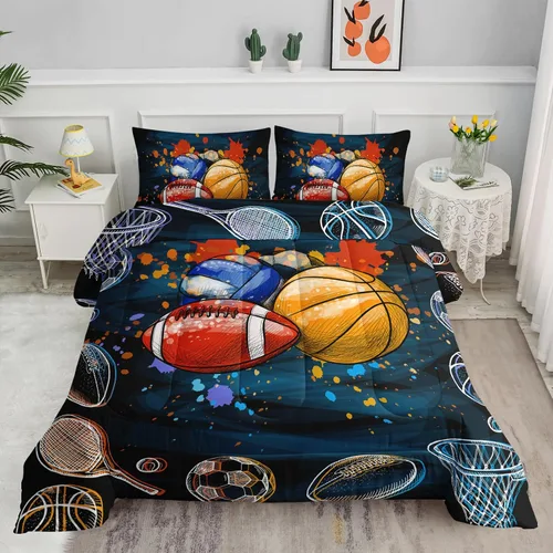 Miniatura 51 de Juego de edredón para niños Axolotl, tamaño individual, juego de ropa de cama con diseño de autos de carreras para niños, niñas, adolescentes
