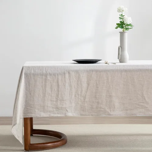 Miniatura 10 de EVERLY 100% Pure Linen Rectangle Tablecloths 60x84Inches for Dining,Buffet Parties,Picnic,Events,Weddings and Restaurants,Decorative Black